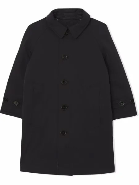 Burberry Kids двустороннее пальто с монограммой