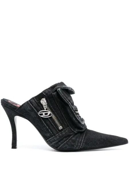Diesel джинсовые мюли D-Venus Pocket 100, черный