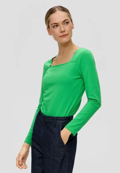 Рубашка с длинным рукавом MIT KARREEAUSSCHNITT s.Oliver BLACK LABEL, цвет grün