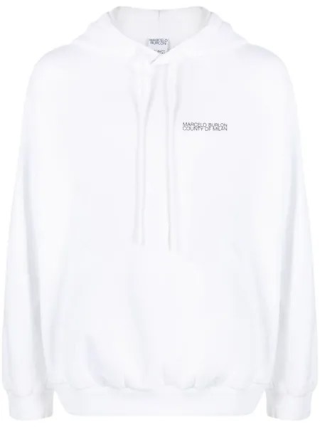 Marcelo Burlon County of Milan худи с декором Cross, белый