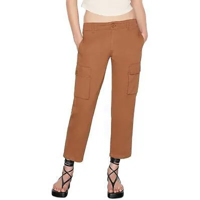 Женские коричневые укороченные брюки с карманами Frame 32 BHFO 7897