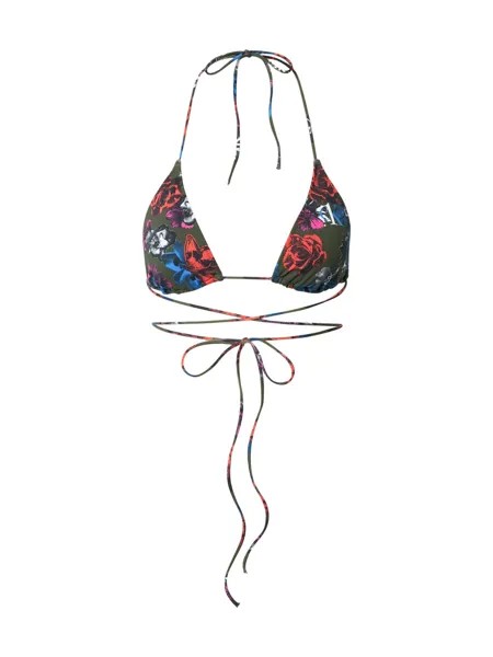 Треугольный топ бикини Calvin Klein Swimwear, разноцветный