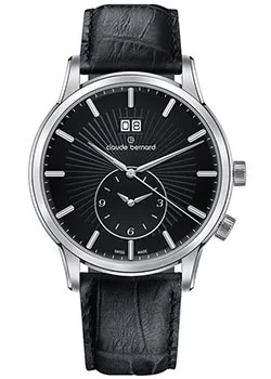 Швейцарские наручные  мужские часы Claude Bernard 62007-3NIN. Коллекция Classic Gents