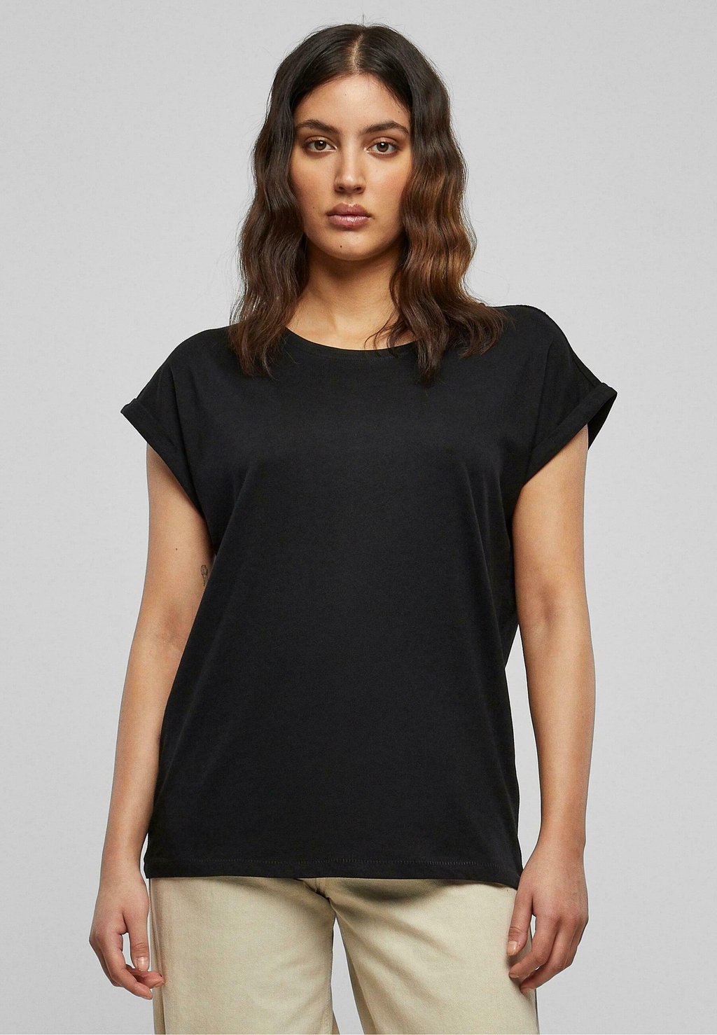 Базовая футболка Extended Shoulder 2-Pack Urban Classics, цвет black black