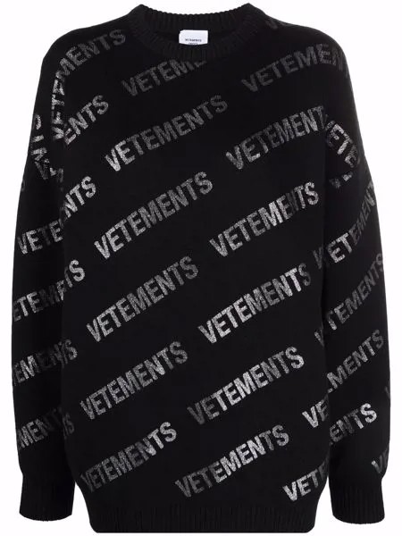 VETEMENTS толстовка оверсайз с логотипом