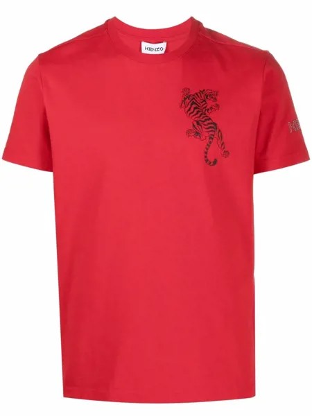 Kenzo Climbing Tiger logo-print T-shirt