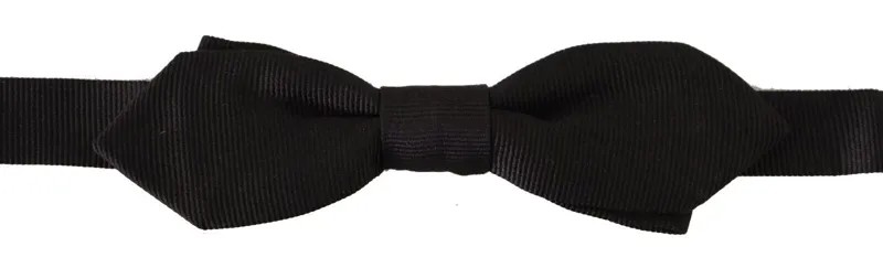 Мужской галстук-бабочка DOLCE - GABBANA, черный, однотонный, из 100% шелка, с регулируемым воротником, папийон $200