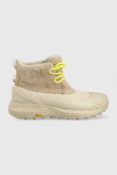 Замшевые зимние ботинки Merrell, бежевый