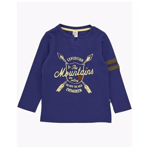 Футболка(лонгслив) Mini Maxi, модель 2024, цвет синий