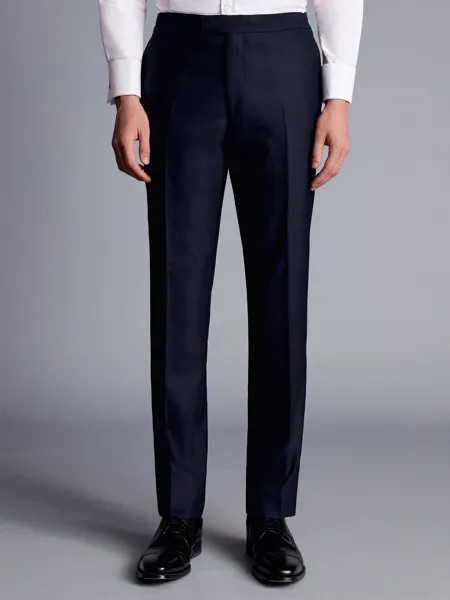Узкие брюки для вечернего костюма Charles Tyrwhitt, темно-синий