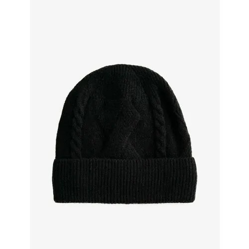 Шапка KOTON Женская шапка, размер T-универсальный, черный