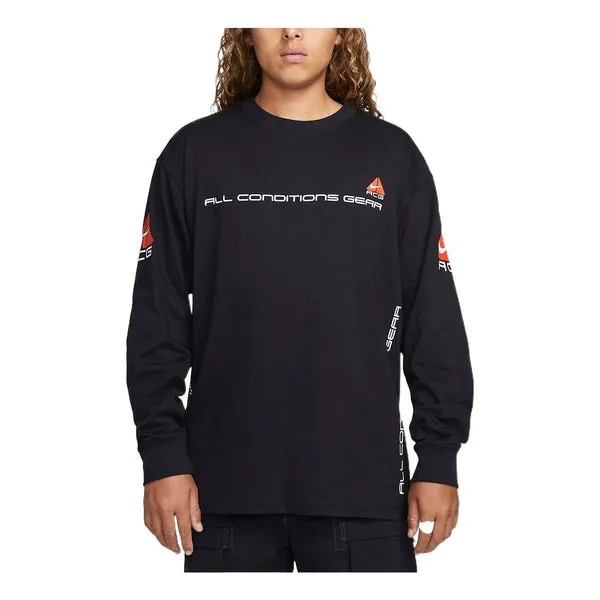 Футболка Nike ACG Long-Sleeve T-Shirt 'Black', черный