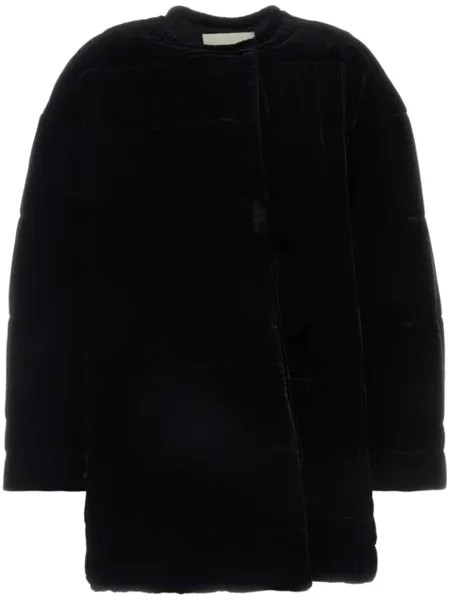 ISABEL MARANT стеганое меховое пальто Doriane, черный
