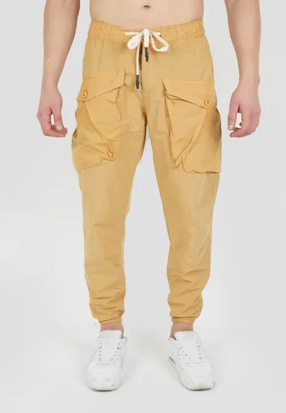 Тканевые брюки Tom Barron mit aufgesetzten Taschen, кэмел