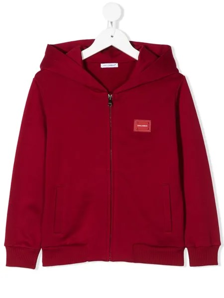 Dolce & Gabbana Kids худи с нашивкой-логотипом