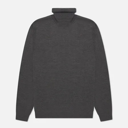 Мужской свитер Woolrich Fine Merinos Turtle Neck, цвет серый, размер XXL