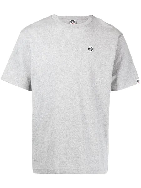 AAPE BY *A BATHING APE® футболка с нашивкой-логотипом