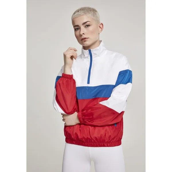 Куртка Urban Classics 3-Tone Stand Up Collar Pull Over, белый