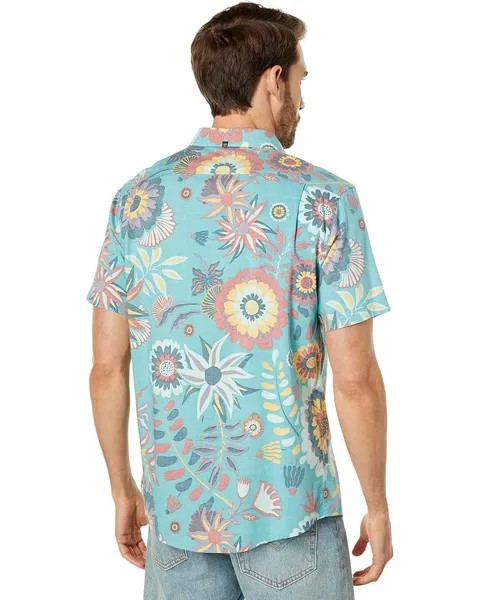 Рубашка VISSLA Jaco Short Sleeve Shirt, цвет Vintage Blue