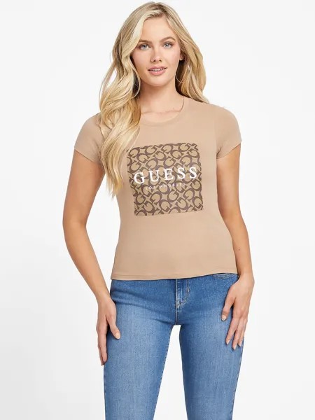Футболка с логотипом Orley Guess Factory, цвет Wet Sand