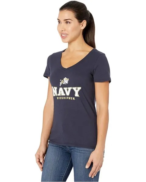 Футболка Champion Navy Midshipmen University V-Neck Tee, цвет Navy 4