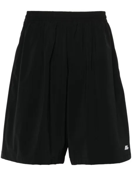 Balenciaga спортивные шорты с логотипом, черный