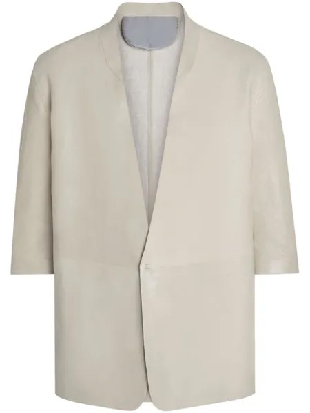 Zegna льняная куртка Oasi, нейтральный цвет