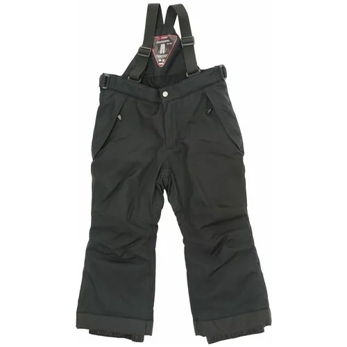 Горнолыжные брюки Maier Sports для мальчиков, подтяжки, размер 152, черный
