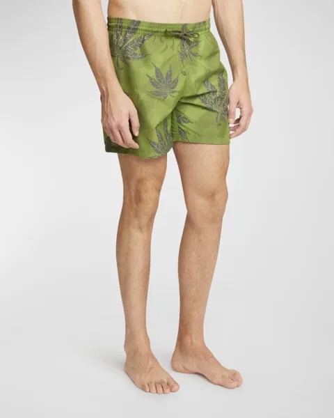 Мужские плавательные шорты с принтом в виде листьев из коллаборации с Paula's Ibiza Loewe