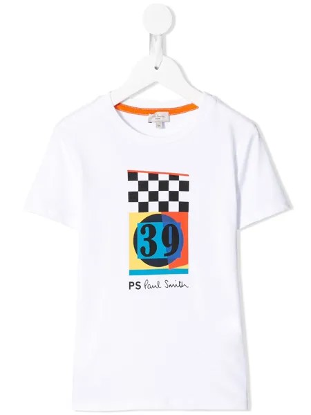 Paul Smith Junior футболка с принтом 39