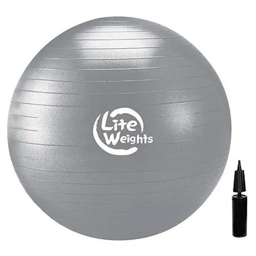 Фитбол Lite Weights 1868LW, 85 см серебро