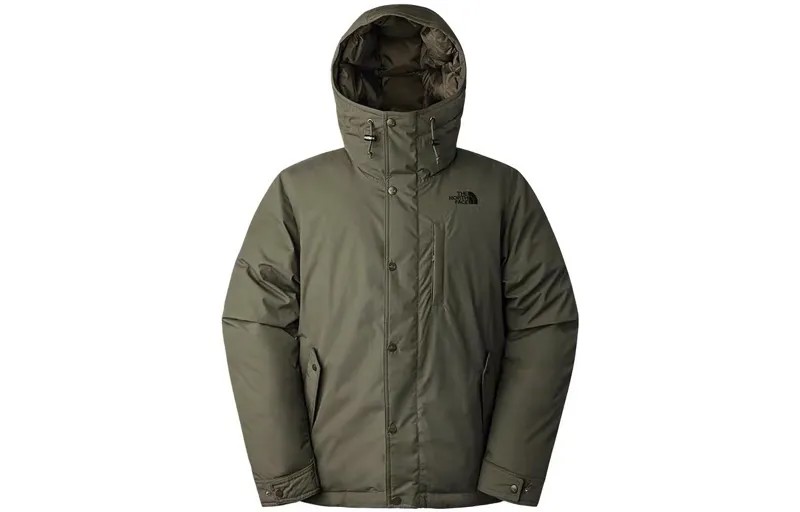 Пуховик мужской зеленый The North Face, зеленый