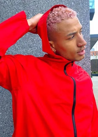 Красный водонепроницаемый дождевик ASOS DESIGN