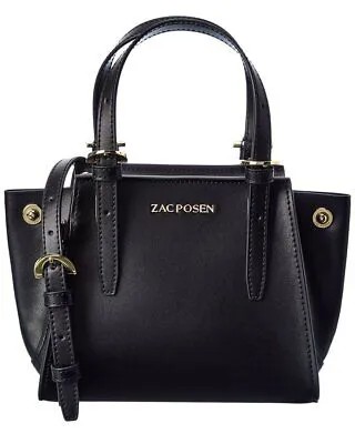 Zac Posen Alice Mini Shopper Кожаная женская сумка через плечо, черная