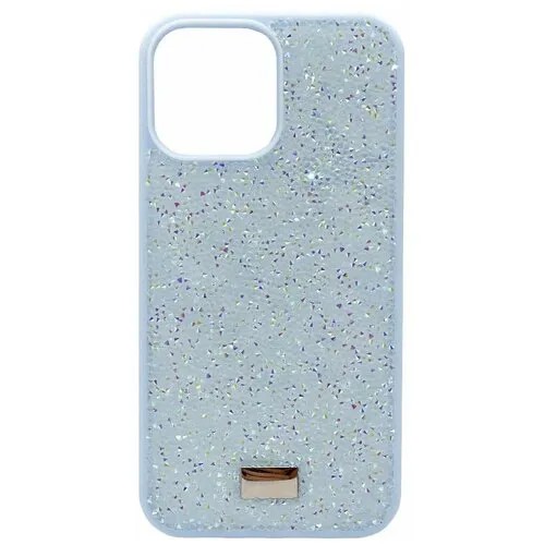 Чехол со стразами Сваровски SWAROVSKI на iPhone 13 Pro Голубой
