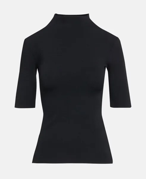 Пуловер с короткими рукавами Sportmax, черный