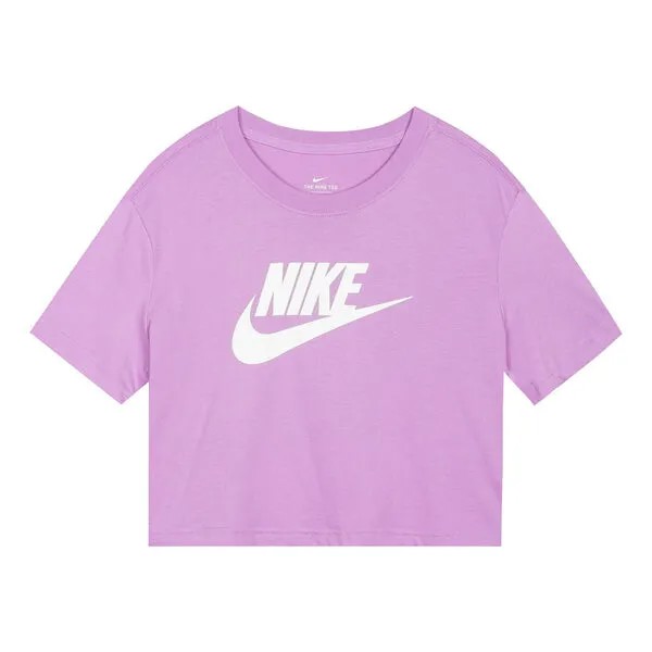 Футболка спортивная основные с круглым вырезом Nike, фиолетовый