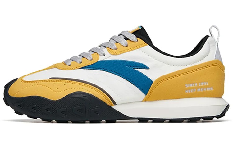 ANTA HERITAGE Lifestyle Shoes Men Low-top Ivory White/gum Yellow