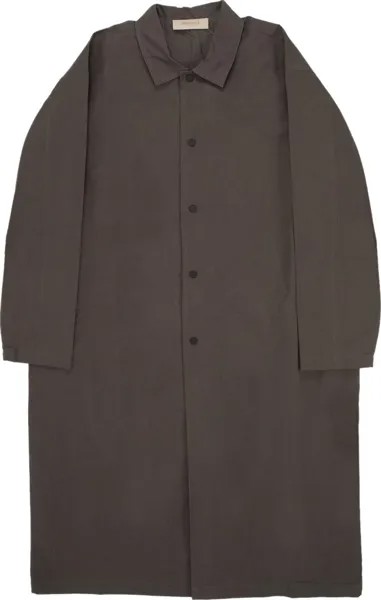 Пальто Fear of God Essentials Long Coat 'Off Black', черный
