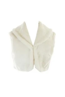 Alfani Prima Cloud Cap-Sleeve Укороченное болеро из искусственного меха XL