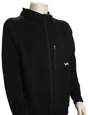 Толстовка на молнии RVCA Tech Fleece — черная — новинка