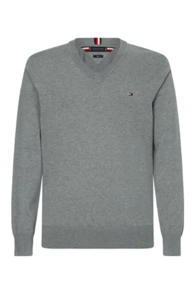 Кардиган - Серый - Классический крой Tommy Hilfiger