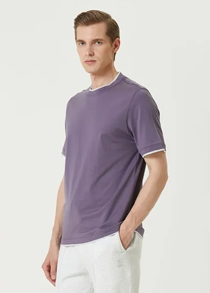 Футболка Brunello Cucinelli, фиолетовый