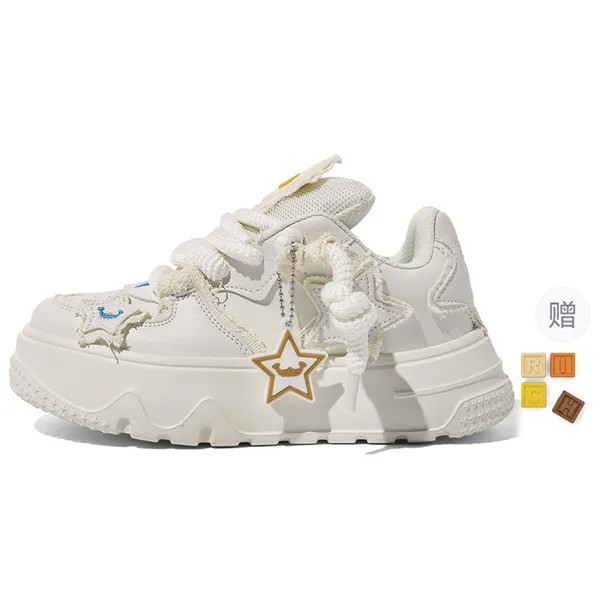 Кроссовки Stateof Stars Star Emoji Skateboarding Shoes Unisex Low-top, цвет Flax rice (mesh)