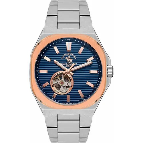 Наручные часы SANTA BARBARA POLO & RACQUET CLUB Luxury, серебряный, синий