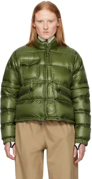 Зеленый пуховик Mauduit Moncler Grenoble