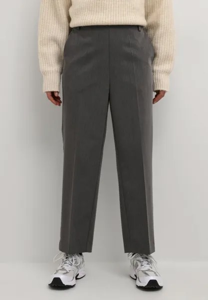 Брюки SAKURA HW CROPPED Kaffe, темно-серый меланж