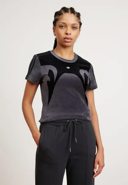 Футболка с принтом TIGHT TEE adidas Originals, цвет grey six