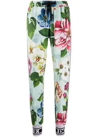 Dolce & Gabbana спортивные брюки с цветочным принтом