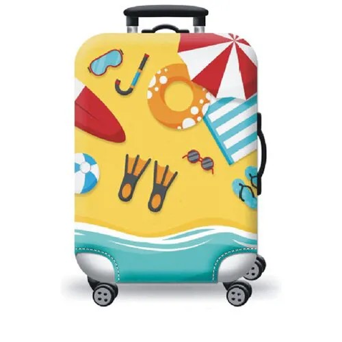 Чехол на чемодан L SUPRA подходит для чемоданов размера L / Защитный чехол для багажа / Товары для путешествий / В поездку